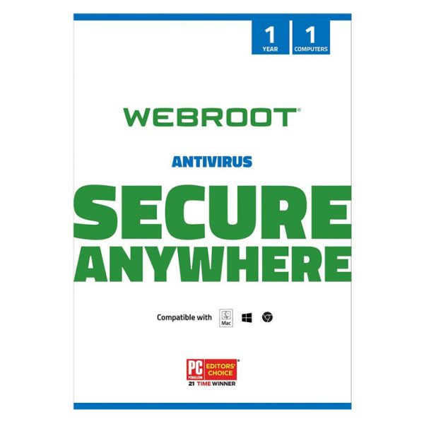 Webroot SecureAnywhere Antivirus 1 DEV/ 1 YEAR