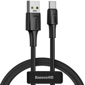 BASEUS καλώδιο USB σε USB Type-C CATSW-F01, VOOC, 5A, 1m, μαύρο